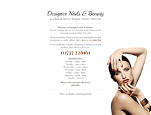 Tablet Screenshot of designernailsandbeauty.co.uk